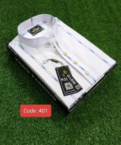 100% প্রিমিয়াম কটন কাপড় নীল স্টেপ প্রিন্ট ।