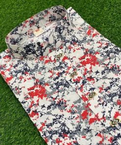 কটন কাপড়, স্টেপের মধ্যে লতা প্রিন্ট।