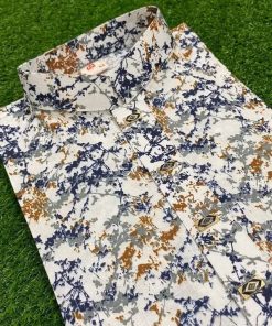 কটন কাপড়, স্টেপের মধ্যে লতা প্রিন্ট।